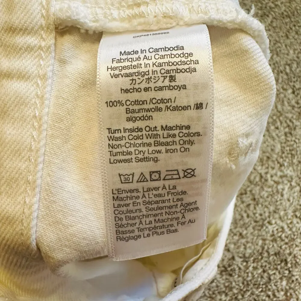 Madewell White Relaxed Denim Shorts - Picture 3 of 3